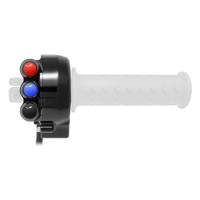Gasgriffgehäuse mit integriertem Lenkerschalter JetPrime Aprilia RSV4 / RSV4 RR (17-20) JP CO AP009
