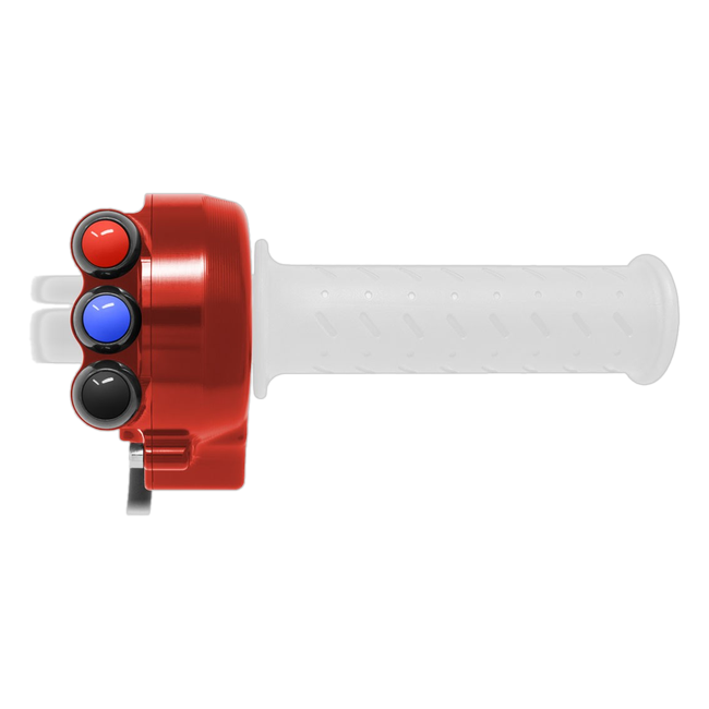 Gasgriffgehäuse mit integriertem Lenkerschalter JetPrime Aprilia RSV4 / RSV4 RR (17-20) JP CO AP009