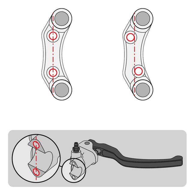 Lenkerschalter Street rechts JetPrime Aprilia RSV4 1100 Factory (19-20) JP PLDB 009 – versetztes Lochbild