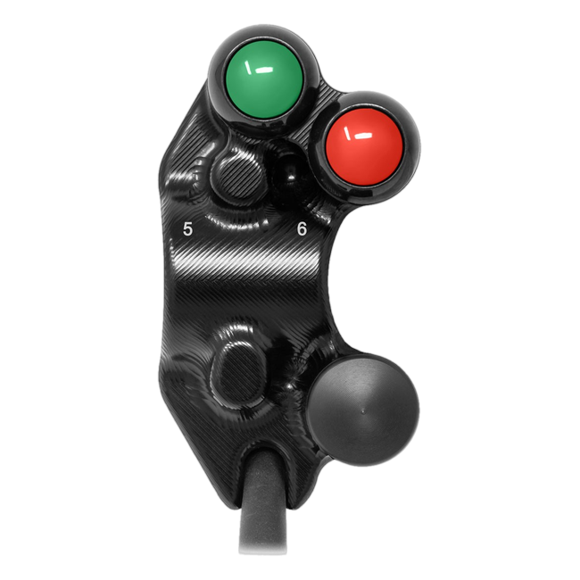 Lenkerschalter Superbike links JetPrime Aprilia RSV4 1100 Factory (21-26) JP SPS 049M – für MoTeC-Dashboard
