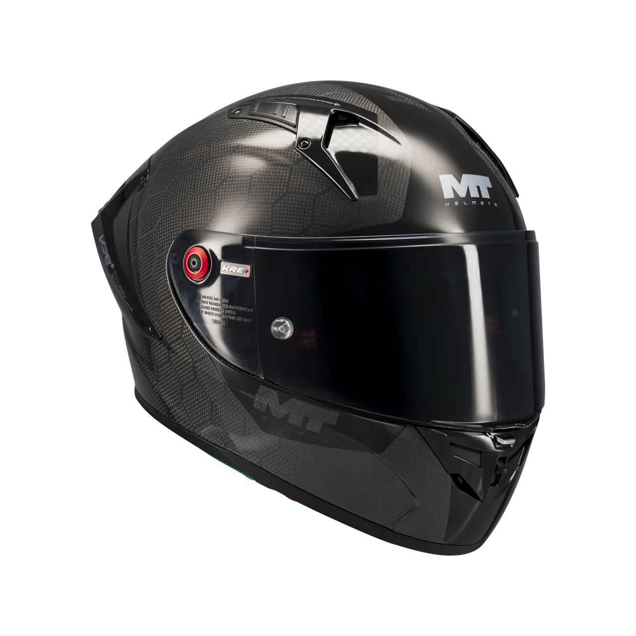MT-Helmets KRE+ S kaciga od čistog karbona sjajna A1 Glow sveobuhvatna 