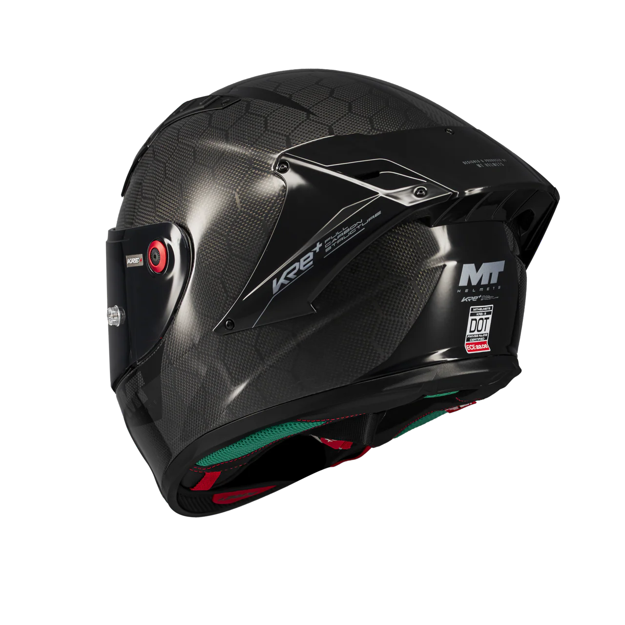 MT-Helmets KRE+ S kaciga od čistog karbona sjajna A1 Glow sveobuhvatna 