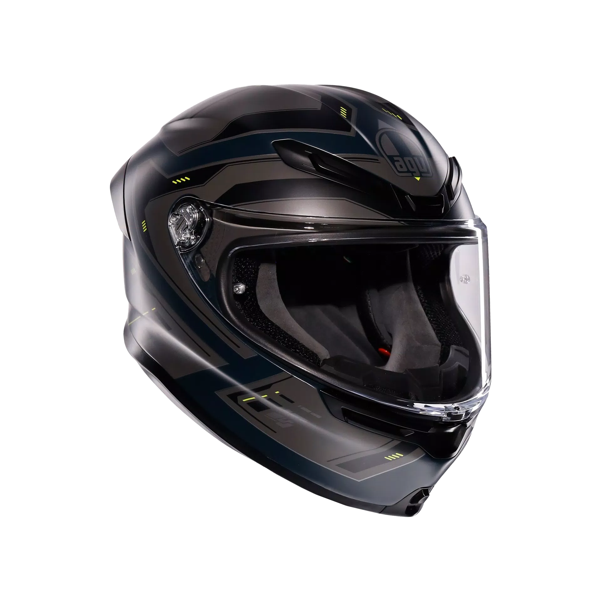 AGV K6 S kaciga Enhance Matt Siva/Žuta Fluo | 2118395001022 