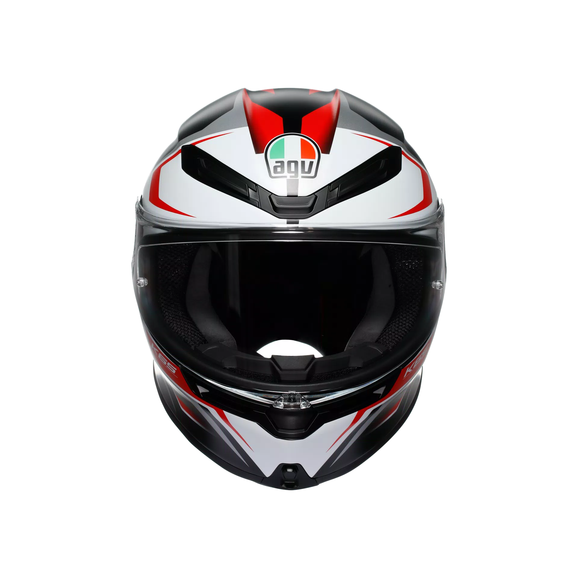 AGV K6 S kaciga Karve Matt Crna/Bijela/Crvena | 2118395001025 
