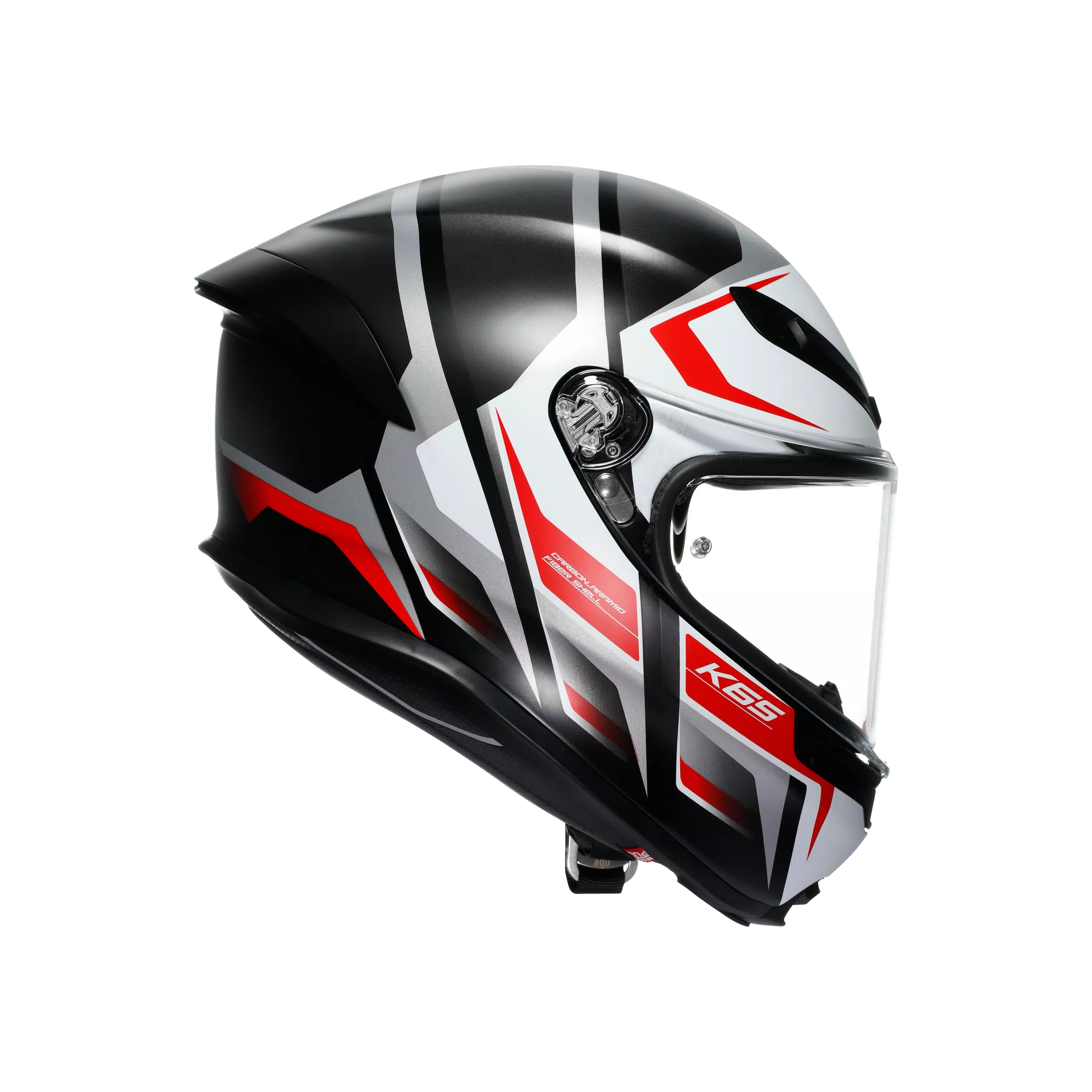 AGV K6 S kaciga Karve Matt Crna/Bijela/Crvena | 2118395001025 