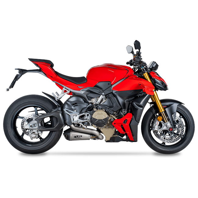 Spark Exhaust Halbkomplette Anlage Racing Satz Konix Evo Titanium Ducati V4/V4 S (25-26) GDU8856T