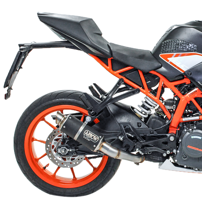 Arrow Slip-On Kit GP2 nehrđajući čelik tamni KTM RC 390 (17-20) 71534GPI 