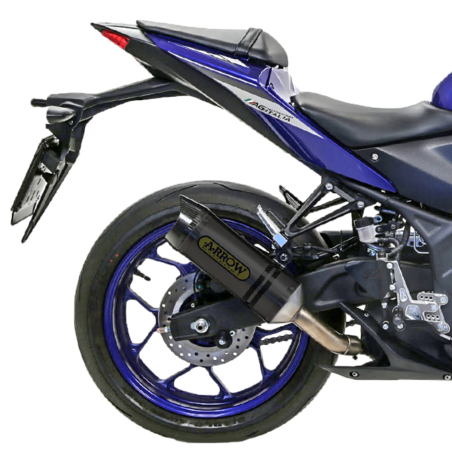 Arrow Slip-On Thunder Aluminij Dark Yamaha YZF-R3 (15-18) 71831AKN 