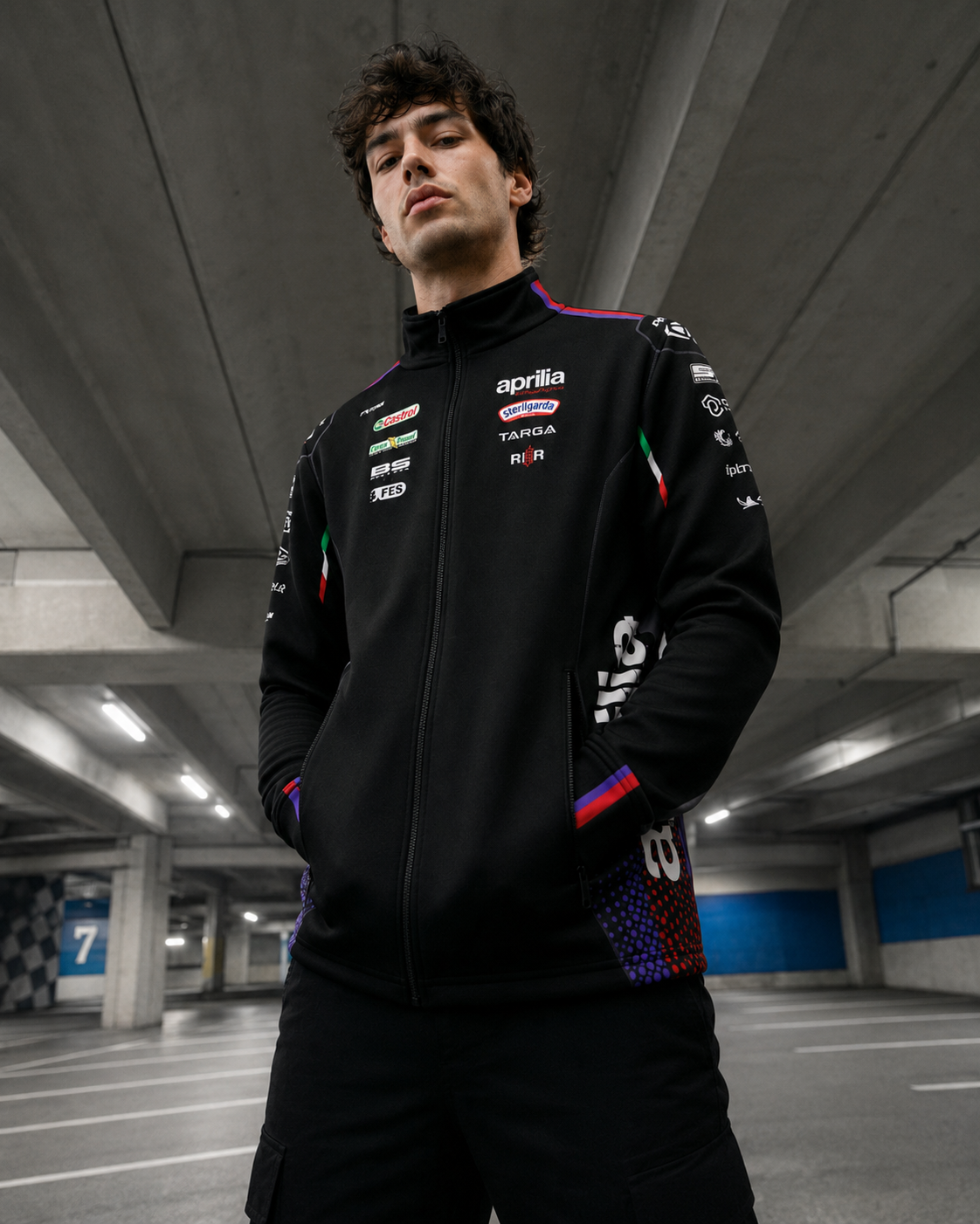Aprilia Racing Team zip jakna s kapuljačom, replika 2026. muška IXON 
