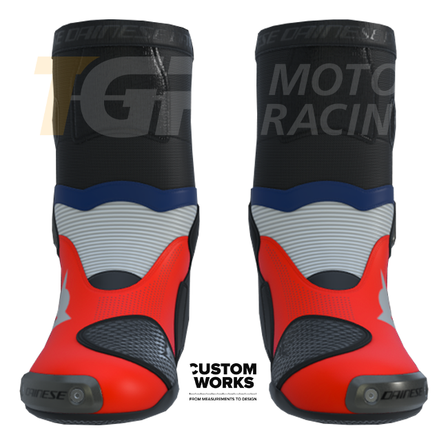 Dainese Axial 2 Air Racing i cestovne motociklističke čizme za muškarce | Francia Edition | Custom Works 