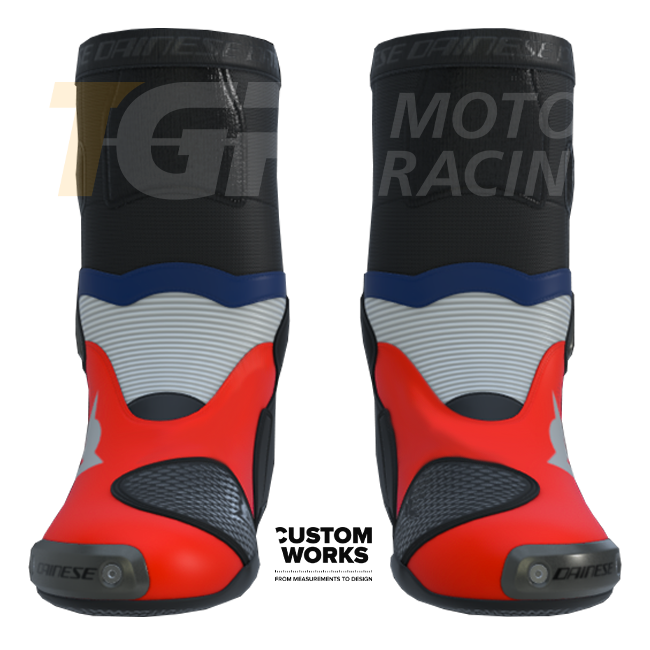 Dainese Axial 2 racing i cestovne motociklističke čizme za muškarce | Francia Edition | Custom Works 