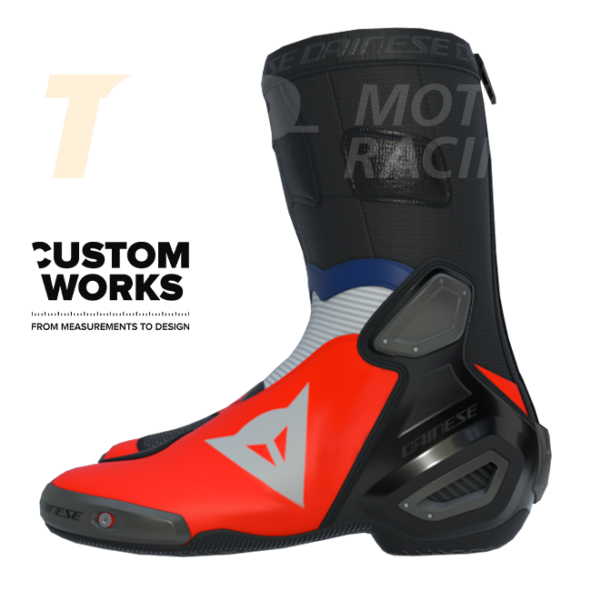 Dainese Axial 2 racing i cestovne motociklističke čizme za muškarce | Francia Edition | Custom Works 