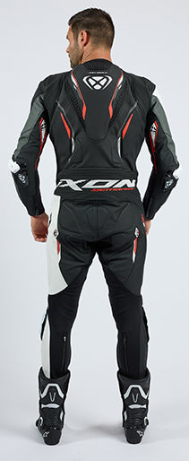 IXON Demonio kombinezon Kožno odijelo – Perforirano odijelo za utrke | Muškarci | Crveno/Crno/Bijelo 