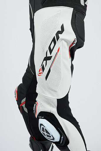 IXON Demonio kombinezon Kožno odijelo – Perforirano odijelo za utrke | Muškarci | Crveno/Crno/Bijelo 