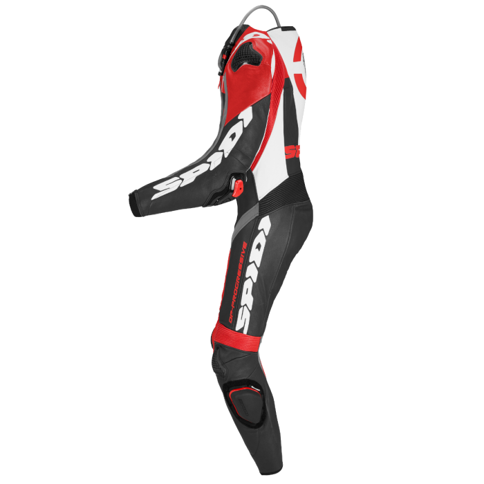 Spidi DP-Progressive jednodijelni Kožno odijelo – Perforirano trkaće odijelo | Muškarci | Crvena | Y161014 