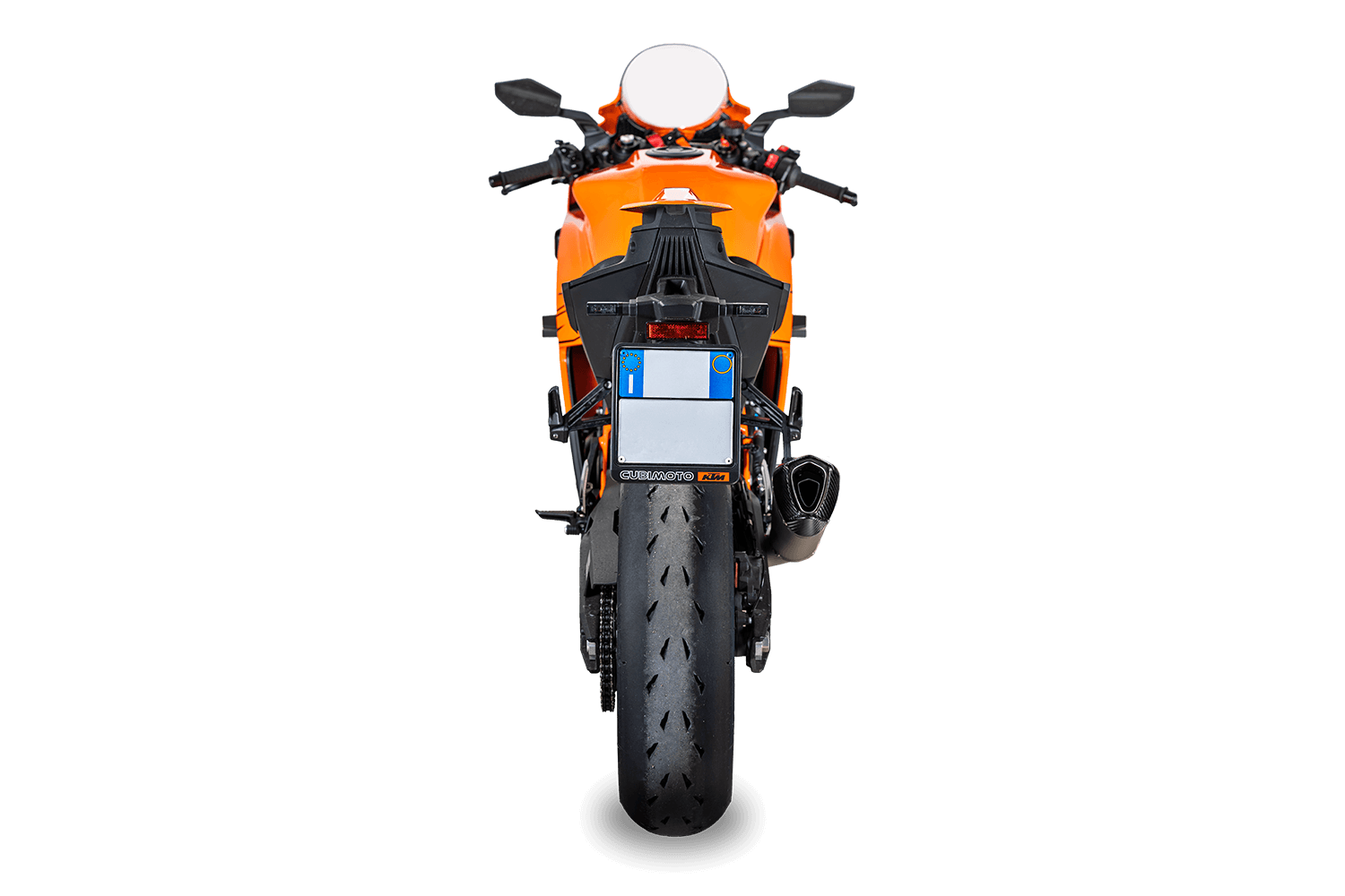 Spark Exhaust Slip-On Konix Evo Dark Euro 5+ Edelstahl KTM 990 RC R (25-26) GKT0121DOM