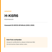 Akrapovic Krümmerrohr Kawasaki ZX-6R / ZX-6R NINJA (20-26) H-K6R6 — Platzhalter, kein Herstellerfoto verfügbar