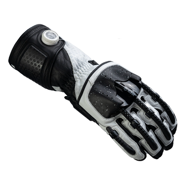 Knox Handroid MK5 racing kožne rukavice | Muške | Crno/Bijelo | 11769404101 
