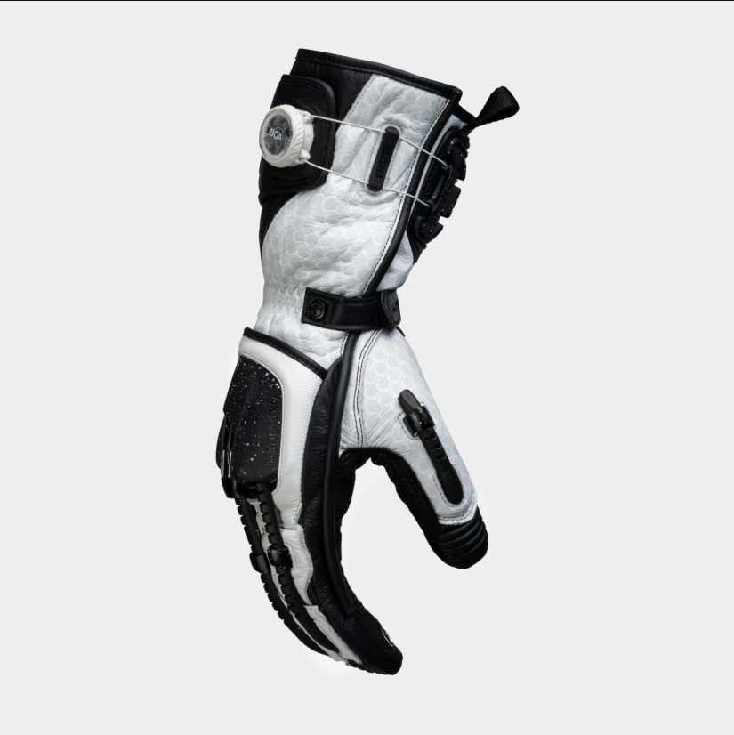Knox Handroid MK5 racing kožne rukavice | Muške | Crno/Bijelo | 11769404101 