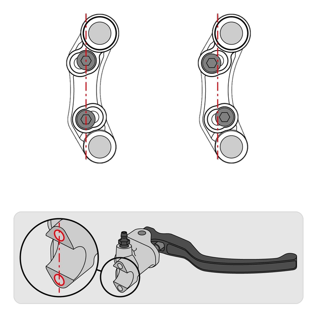Lenkerschalter Street rechts JetPrime Ducati Panigale 1299 (15-18) JP PD DU005 – universelles Lochbild