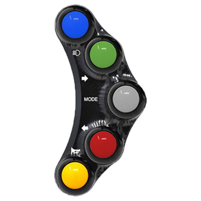 Upravljački prekidač Street lijevi JetPrime Kawasaki ZX-10 R/RR (16-20) JP PLS 004 