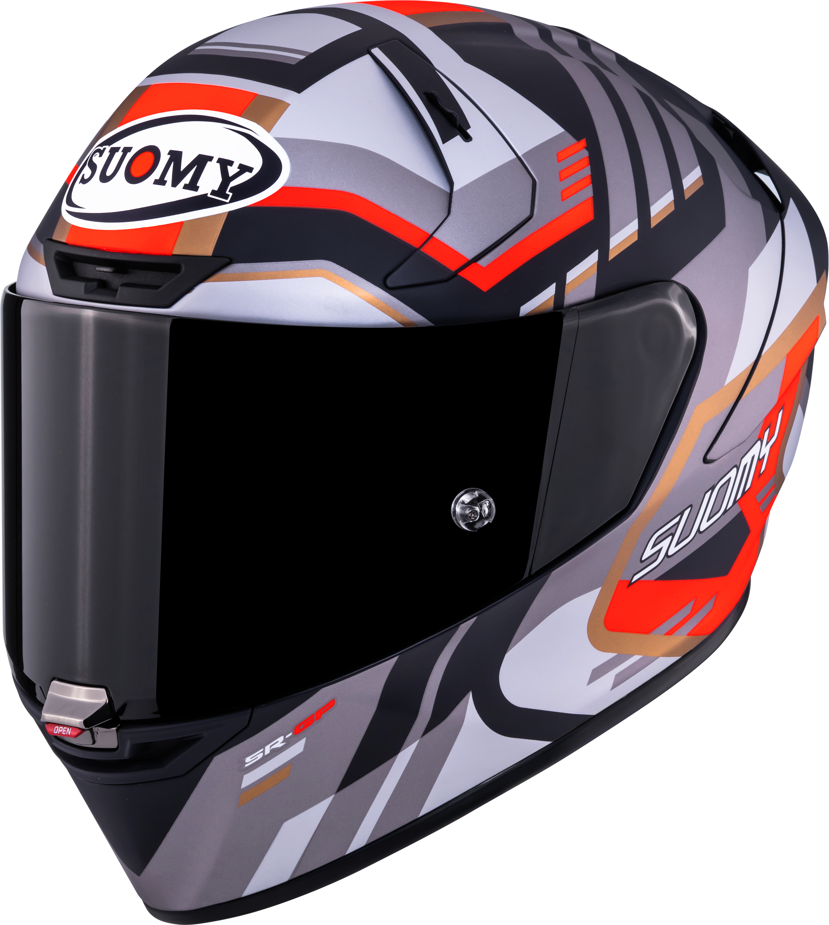Suomy SR-GP Evo kaciga Infrared Matt Siva/Crvena/Crna K6S20025 