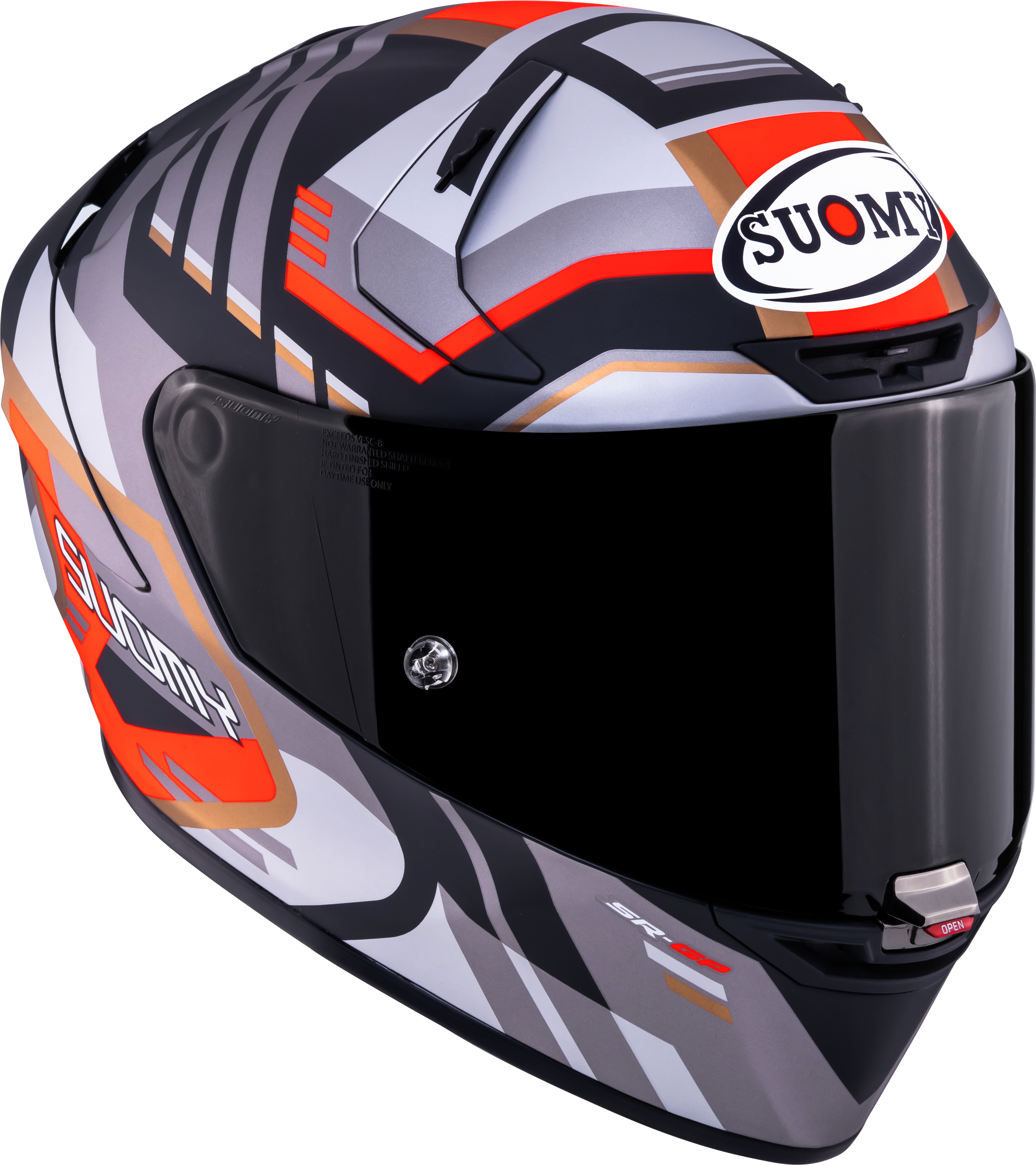 Suomy SR-GP Evo kaciga Infrared Matt Siva/Crvena/Crna K6S20025 