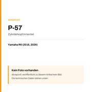 Akrapovic Zylinderkopf-Innenteil Yamaha R6 (16-26) P-57 — Platzhalter, kein Herstellerfoto verfügbar
