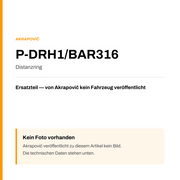 Akrapovic Distanzring P-DRH1/BAR316 — Platzhalter, kein Herstellerfoto verfügbar