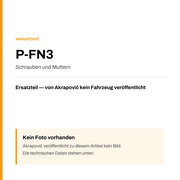 Akrapovic Schrauben und Muttern P-FN3 — Platzhalter, kein Herstellerfoto verfügbar