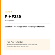 Akrapovic Montagesatz P-HF339 — Platzhalter, kein Herstellerfoto verfügbar