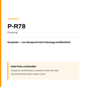 Akrapovic Passring P-R78 — Platzhalter, kein Herstellerfoto verfügbar