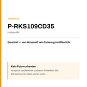 Akrapovic Hülsen-Kit P-RKS109CD35 — Platzhalter, kein Herstellerfoto verfügbar