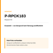 Akrapovic Repack-Kit P-RPCK183 — Platzhalter, kein Herstellerfoto verfügbar