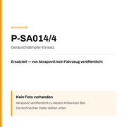 Akrapovic Geräuschdämpfer-Einsatz P-SA014/4 — Platzhalter, kein Herstellerfoto verfügbar