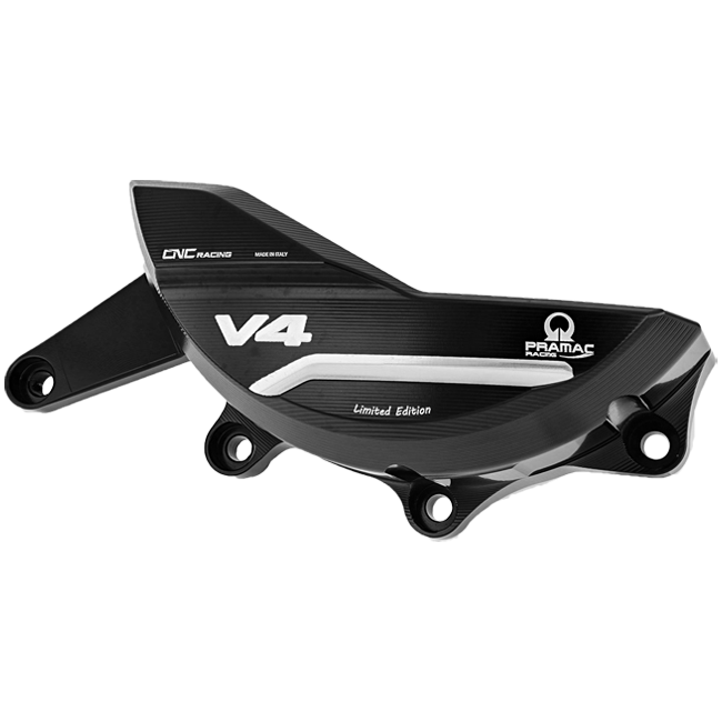 Aluminijski zaštitni poklopac za alternator Pramac Racing Limited Edition CNC Racing Ducati Panigale V4/S/R (25-26) PR311BPR 