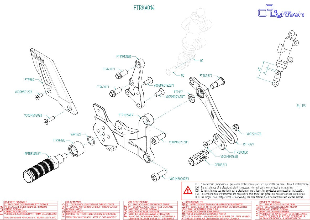 Sustav ispuha za stazu LighTech Kawasaki ZX-4 RR (23-25) FTRKA014 