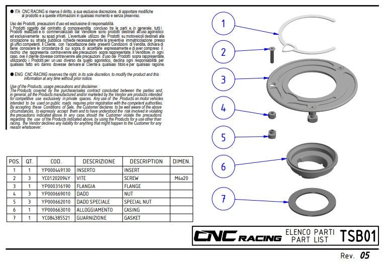 Poklopac rezervoara s flanšom Carbon CNC Racing Ducati Panigale V4/S/R (25-26) TSB01 