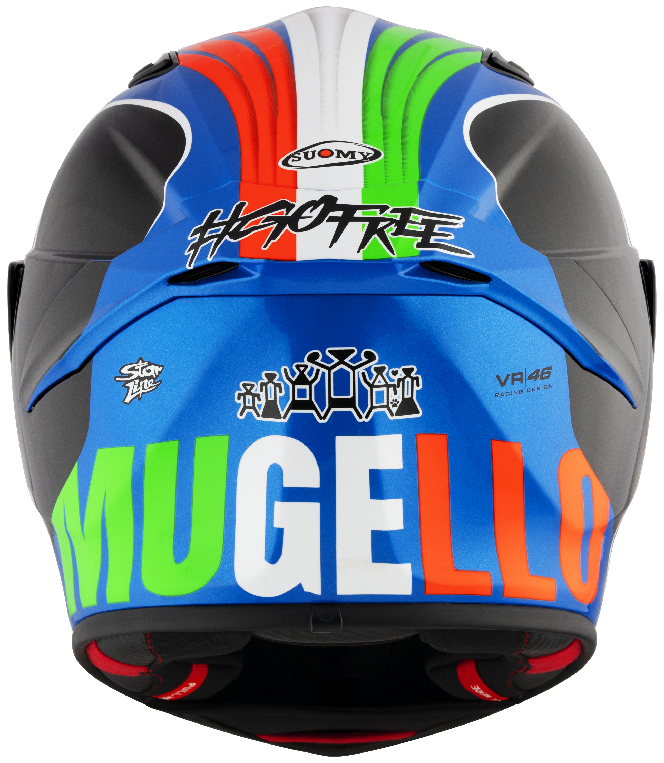 Suomy Track-1 kaciga Francesco Pecco Bagnaia Mugello 2022 replika K6T10016 