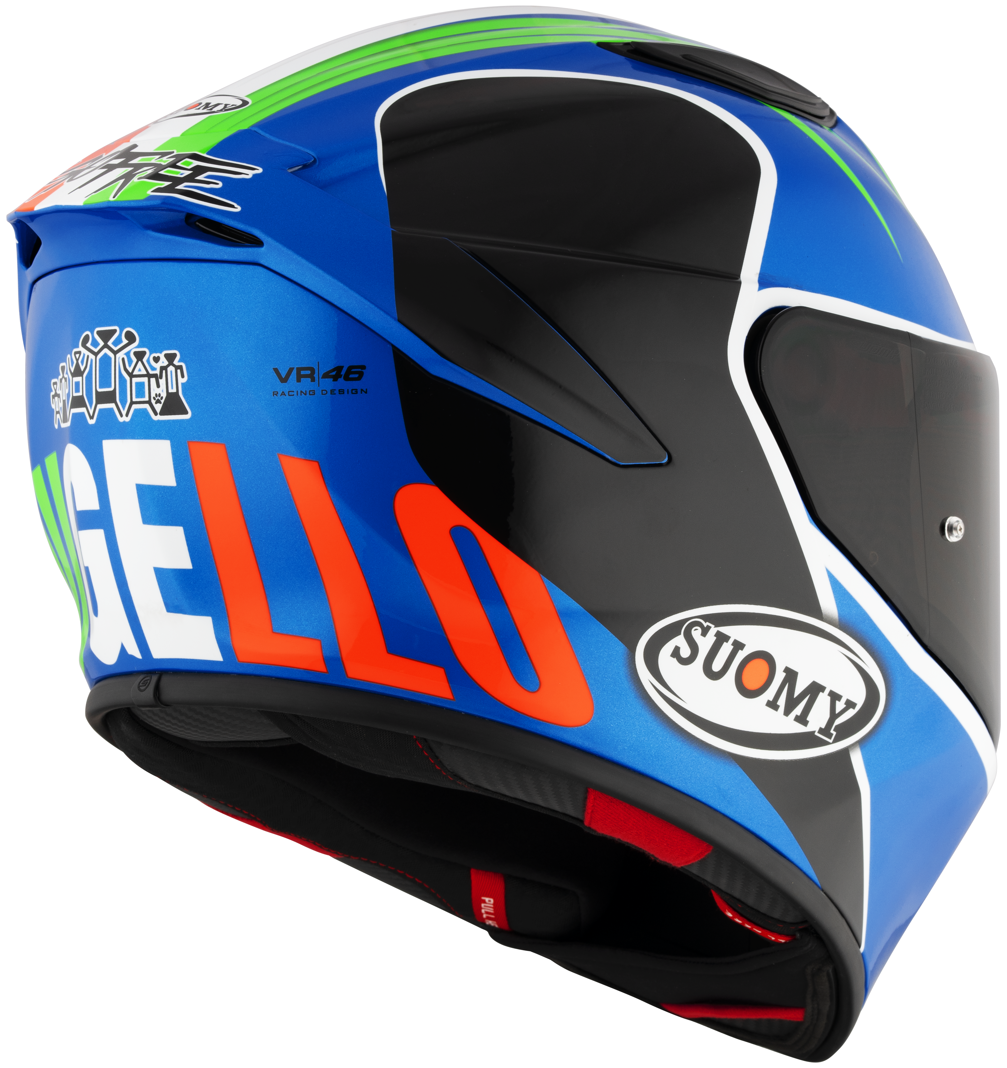 Suomy Track-1 kaciga Francesco Pecco Bagnaia Mugello 2022 replika K6T10016 