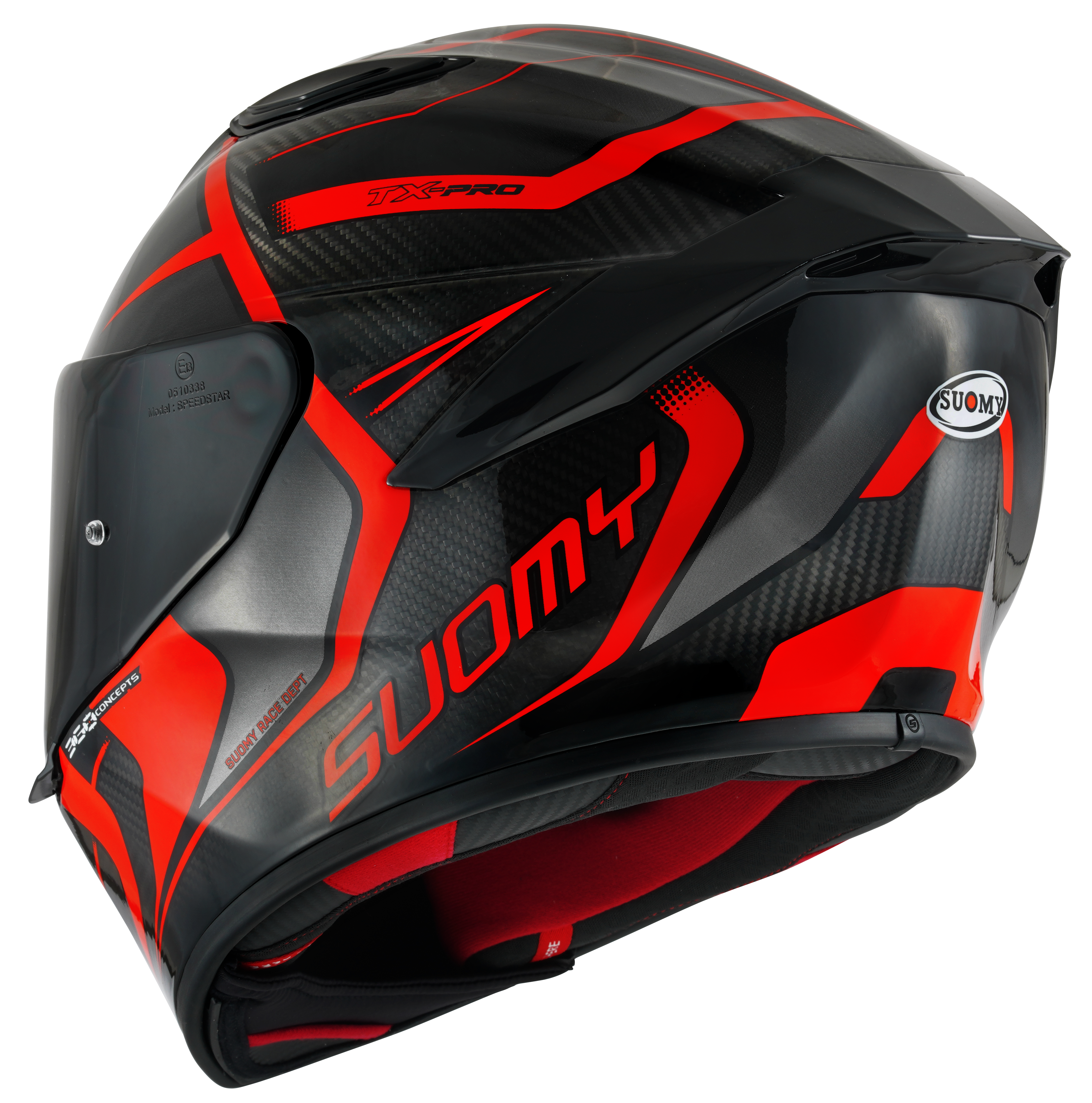 Suomy TX-Pro kaciga Carbon Advance Crvena Fluo K6TX0003 