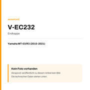 Akrapovic Endkappe Yamaha MT-03 / R3 (15-21) V-EC232 — Platzhalter, kein Herstellerfoto verfügbar
