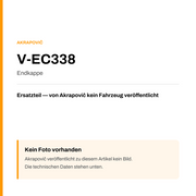 Akrapovic Endkappe V-EC338 — Platzhalter, kein Herstellerfoto verfügbar
