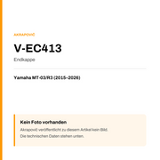 Akrapovic Endkappe Yamaha MT-03 / R3 (15-26) V-EC413 — Platzhalter, kein Herstellerfoto verfügbar