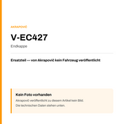 Akrapovic Endkappe V-EC427 — Platzhalter, kein Herstellerfoto verfügbar