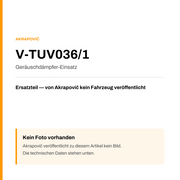 Akrapovic Geräuschdämpfer-Einsatz V-TUV036/1 — Platzhalter, kein Herstellerfoto verfügbar