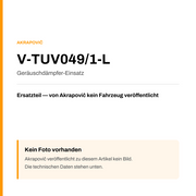 Akrapovic Geräuschdämpfer-Einsatz V-TUV049/1-L — Platzhalter, kein Herstellerfoto verfügbar