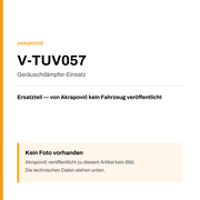 Akrapovic Geräuschdämpfer-Einsatz V-TUV057 — Platzhalter, kein Herstellerfoto verfügbar