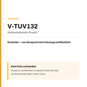 Akrapovic Geräuschdämpfer-Einsatz V-TUV132 — Platzhalter, kein Herstellerfoto verfügbar