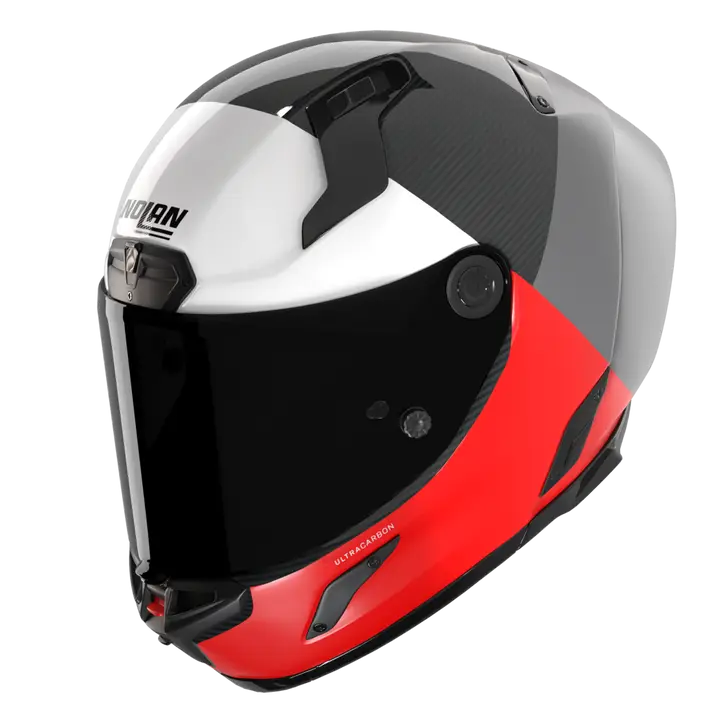 Nolan X-804 RS kaciga Ultra Carbon Blocco Crvena/Bijela 369 